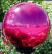 red gazing ball