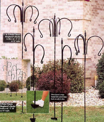 Fulton Postcards on Durable Wrought Iron Plant Hangers And Decorative Hooks