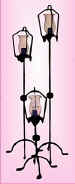 iron candle holders and metal candle holders